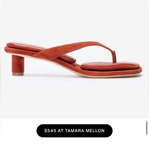 Tamara Mellon Luster 40 suede thong sandal